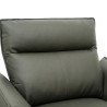 Trinity 1 Seater Recliner Grey Col Cow Leather PU