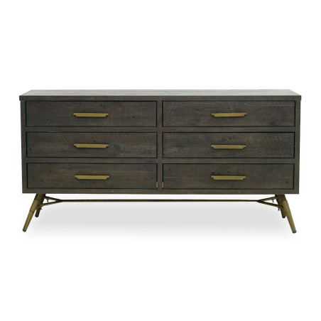 Bella Casa Andretti Chest of Drawers Pine Mat Brown