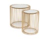 Kare Set of 2 Side Table Wire Brass Ref 83457