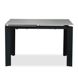Bella Casa Evora Extendable Table With Top In Grey Marble