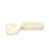 Bella Casa Bubble Sofa 3+2 Boucle White Fab