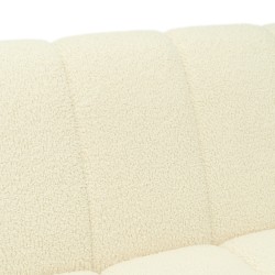 Bella Casa Bubble Sofa 3+2 Boucle White Fab