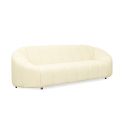 Bella Casa Bubble Sofa 3+2 Boucle White Fab