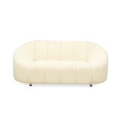 Bella Casa Bubble Sofa 3+2 Boucle White Fab