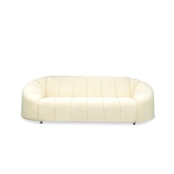 Bella Casa Bubble Sofa 3+2 Boucle White Fab