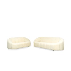 Bella Casa Bubble 3+2 Fabric Boucle White