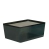 IKEA Kuggis Box With Lid Transparent Black Ref 60514030