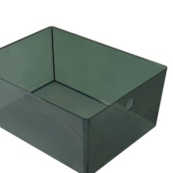 IKEA Kuggis Box With Lid Transparent Black Ref 60514030