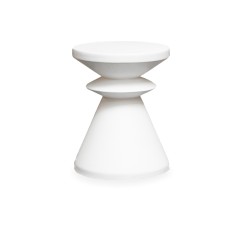 Bella Casa Chess Side Table White
