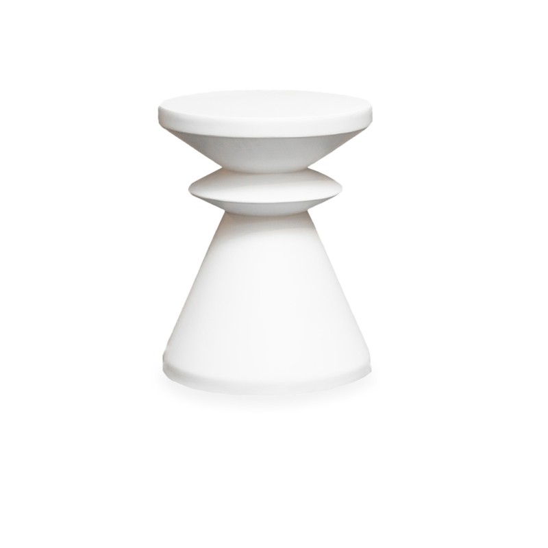 Bella Casa Chess Side Table White