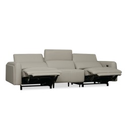 Bella Casa Fellini Recliner 3Str Fabric Taube