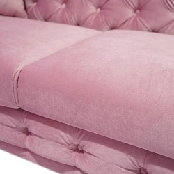 Cavendish Carson 2 Seater Jaguar Fabric Pink Col