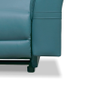 Leather Studio Moreno Recliner 2S Fab Canari Blue
