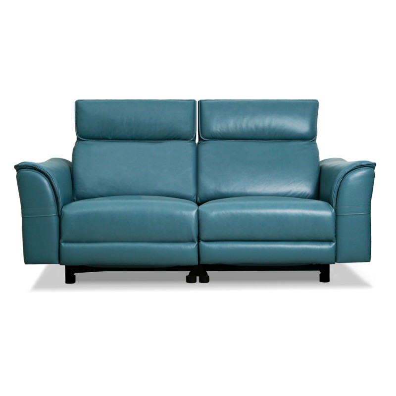 Leather Studio Moreno 3 Seater Recliner L.Blue Col