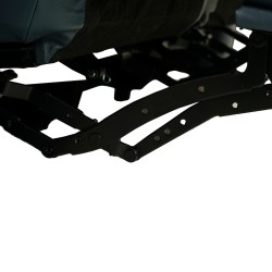 Leather Studio Tores Recliner 2 Str Fab D.Blue