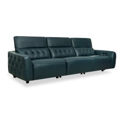 Leather Studio Tores Recliner 3S Fabric D.Blue