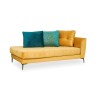 Bella Casa Tudor RHF Chaise Fabric Mustard