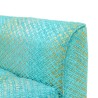 Bella Casa Tudor Armless Chair Fabric Turquoise