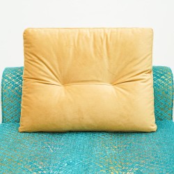 Bella Casa Tudor Armless Chair Fabric Turquoise