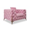 Cavendish Carson 1 Seater Jaguar Fabric Pink Col