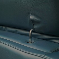 Leather Studio Tores Recliner 2 Str Fab D.Blue