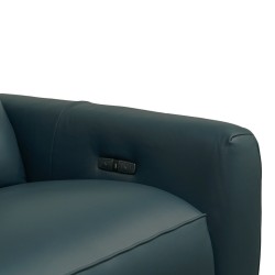 Leather Studio Tores 3 Seater Recliner D.Blue Col