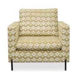 Cavendish Hester Accent Chair in Yellow/Beige Col