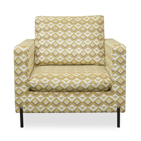 Cavendish Hester Accent Chair in Yellow/Beige Col