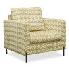 Cavendish Hester Accent Chair in Yellow/Beige Col