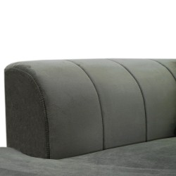 Bella Casa Nuela LHF Chaise in Graphite Col Fabric