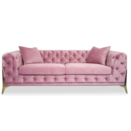 Cavendish Carson 3 Seater Jaguar Fabric Pink Col