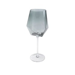 Kare Wine Glass Diamond Smoke Ref 52216