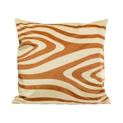 Kare Cushion Abstract Shapes Beige & Brown 45x45cm Ref 53852