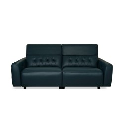 Leather Studio Tores Recliner 2 Str Fab D.Blue