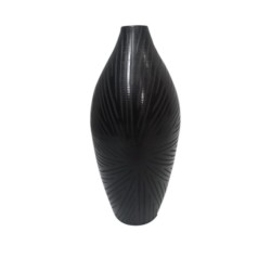 Bella Casa Vase Black 13x13x28cm