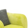 Lanzer Accent Chair Green Col Fabric