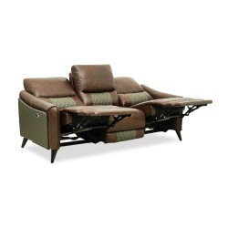 Bella Casa Voya 3 Seater Recliner Brown Colour