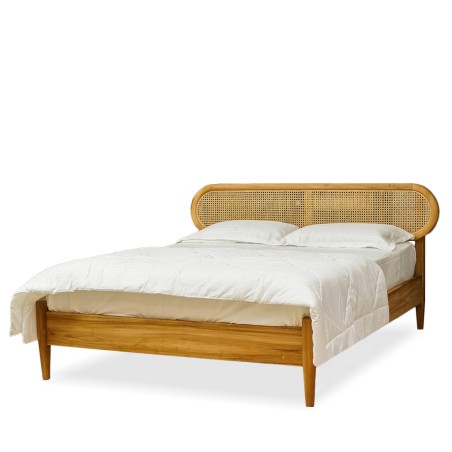 Bellla Casa Asmara Bed 160x200 cm Finish Teak Oil