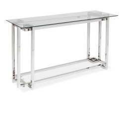 Kare Clara Console Table Silver 145x76cm Ref 85754