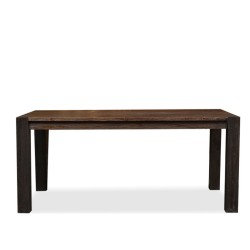 Bella Casa Hattie Dining Table Finish Rustic Black Ebony