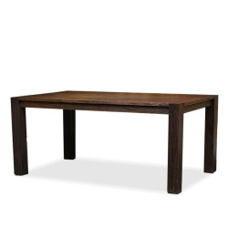Bella Casa Hattie Dining Table Finish Rustic Black Ebony