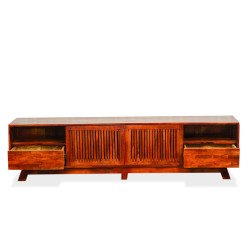 Bella Casa Damon Low TV Stand Brown