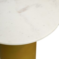 Bella Casa White River N.Table Aluminium & Marble