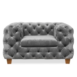 Kare Desire 1 Str Fabric Silver Grey