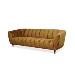 Kare Spectra 3 Seater in Peach Col Fabric