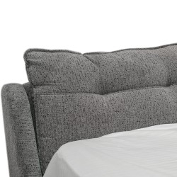 Pure Sleep Memphis Bed 160x200 cm Pillow Grey