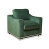 Cavendish Avenue Accent Chair in Green Col Fab