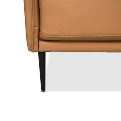 Bella Casa Avazza Sofa 3+2 Vegan Leather in Brown Col