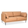 Bella Casa Avazza Sofa 3+2 Vegan Leather in Brown Col