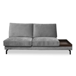 Bella Casa Nuela Sofa 3 Seater in Graphite Col Fab